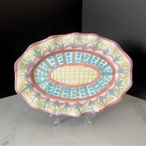 12" Ruffled Fluted Platter - "Madison" by Mackenzie-Childs